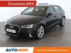 Noir Utilisé 2016 Audi A3 Sportback S-Line Berline | 18 290 € (Super prix)