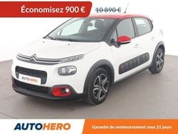 Blanc Utilisé 2018 Citroën C3 PureTech Citadine | 9 990 € (Bon prix)