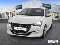 Blanc Utilisé 2021 Peugeot 208 Active Citadine | 9 490 € (Bon prix)