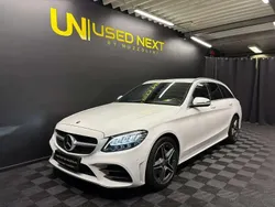 Blanc Utilisé 2019 Mercedes C220 AMG line Break | 28 990 € (Prix juste)