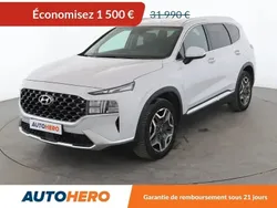 Blanc Utilisé 2021 Hyundai Santa Fe SUV | 30 490 € (Super prix)