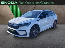 Blanc Utilisé 2024 Skoda Enyaq iV SportLine SUV | 39 790 € (Super prix)