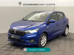 Bleu Utilisé 2022 Dacia Sandero Comfort Citadine | 13 490 € (Prix juste)