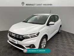 Blanc Utilisé 2023 Dacia Sandero Expression Citadine | 15 490 € (Prix juste)