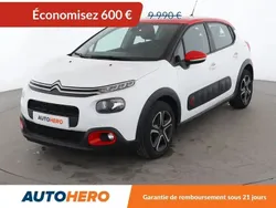 Blanc Utilisé 2019 Citroën C3 PureTech Citadine | 9 390 € (Prix juste)