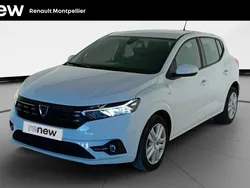 Blanc Utilisé 2022 Dacia Sandero Essentiel Citadine | 10 799 € (Prix juste)