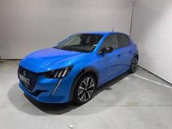 Bleu Utilisé 2021 Peugeot e-208 GT Citadine | 15 990 € (Prix juste)