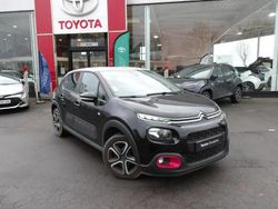 Noir Utilisé 2018 Citroën C3 PureTech Citadine | 8 990 € (Prix assez cher)