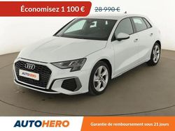Blanc Utilisé 2022 Audi A3 Sportback Sport Berline | 27 890 € (Prix juste)