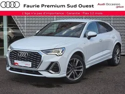 Blanc glacier métallisé Utilisé 2020 Audi Q3 Sportback S-Line SUV | 33 990 € (Prix assez cher)
