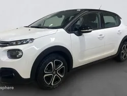 Blanc Utilisé 2019 Citroën C3 PureTech Citadine | 9 476 € (Prix juste)