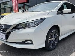 Blanc Utilisé 2021 Nissan Leaf Tekna Citadine | 14 999 € (Prix juste)