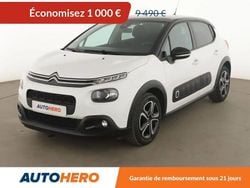 Blanc Utilisé 2018 Citroën C3 PureTech Citadine | 8 490 € (Prix juste)