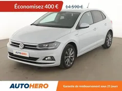 Blanc Utilisé 2019 VW Polo Citadine | 14 190 € (Prix juste)