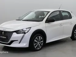 Blanc banquise (o) Utilisé 2022 Peugeot e-208 Active Citadine | 15 999 € (Bon prix)