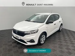 Blanc Utilisé 2022 Dacia Sandero Essentiel Citadine | 9 990 € (Prix juste)