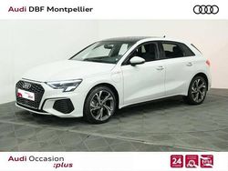 Blanc glacier métallisé Occasion 2023 Audi A3 Sportback e-tron S-Line Citadine | 34 180 € (Prix juste)