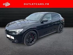 Noir vulcano métallisée Utilisé 2021 Alfa Romeo Stelvio Sprint SUV | 32 900 € (Prix juste)