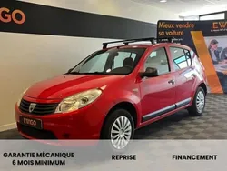 Rouge Utilisé 2010 Dacia Sandero Ambiance Citadine | 4 990 € (Prix assez cher)