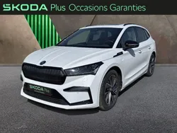 Blanc Utilisé 2021 Skoda Enyaq iV SportLine SUV | 25 984 € (Prix juste)