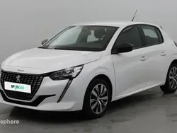 Blanc banquise (o) Utilisé 2023 Peugeot 208 Active Citadine | 13 999 € (Prix juste)