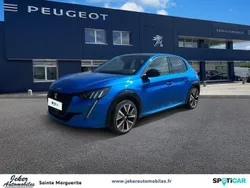 Bleu Utilisé 2021 Peugeot e-208 GT Citadine | 16 900 € (Prix assez cher)