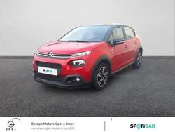 Rouge rubi noir onyx Occasion 2019 Citroën C3 PureTech Berline | 9 490 € (Prix juste)