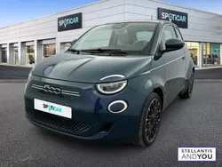 Bleu Utilisé 2021 Fiat 500e La Prima Berline | 16 490 € (Prix juste)