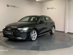 Noir Utilisé 2024 Audi A3 Sportback S-Line Berline | 37 799 € (Prix juste)