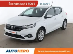 Blanc Utilisé 2021 Dacia Sandero Comfort Citadine | 14 090 € (Bon prix)