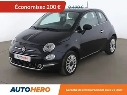 Noir Utilisé 2019 Fiat 500 Lounge Citadine | 9 290 € (Bon prix)