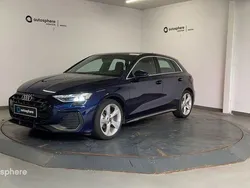 Bleu Utilisé 2024 Audi A3 Sportback S-Line Berline | 38 999 € (Prix assez cher)