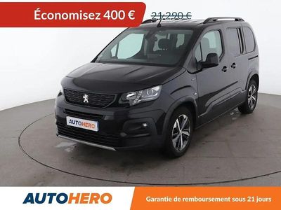 Noir Occasion 2020 Peugeot Rifter GT-line Monospace | 20 890 € (Prix juste)