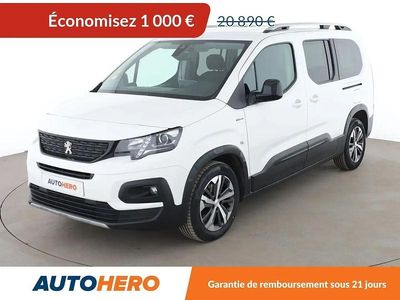 Blanc Occasion 2020 Peugeot Rifter GT-line Monospace | 19 890 € (Prix juste)