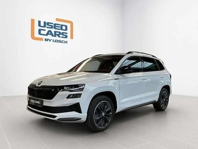 Blanc Occasion 2022 Skoda Karoq SportLine SUV | 30 990 € (Prix juste)