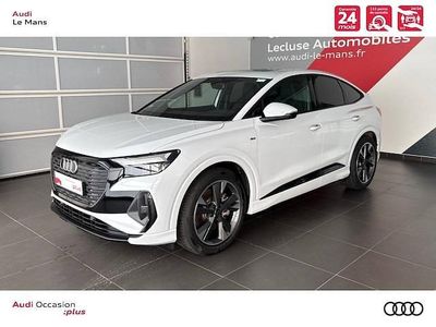Blanc glacier métallisé Occasion 2022 Audi Q4 Sportback e-tron S-Line SUV | 34 890 € (Prix juste)