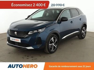 Bleu Occasion 2021 Peugeot 3008 GT SUV | 18 590 € (Bon prix)