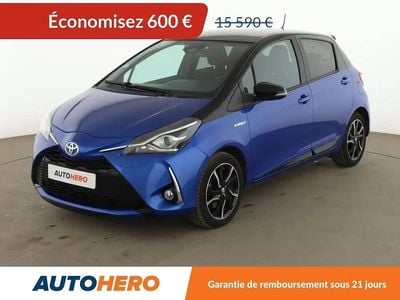 Occasion Toyota Yaris Hybrid 101 ch (74 kW) 2017 Bleu Citadine
