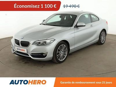 Occasion BMW 218 Luxury Line 150 ch (110 kW) 2017 Gris Coupé