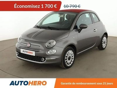 Gris Occasion 2017 Fiat 500C Lounge Cabriolet | 9 090 € (Bon prix)