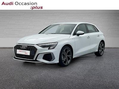 Blanc glacier métallisé Occasion 2022 Audi A3 S-Line | 28 487 € (Bon prix)