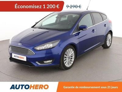 Bleu Occasion 2014 Ford Focus Titanium Berline | 8 090 € (Prix assez cher)