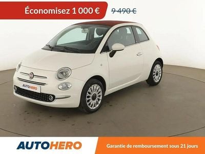 Blanc Occasion 2018 Fiat 500C Lounge Cabriolet | 8 490 € (Prix juste)