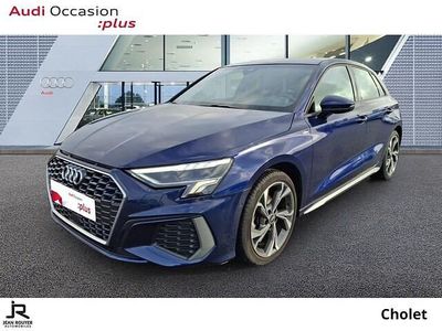 Occasion Audi A3 S-Line 150 ch (110 kW) 2022 Bleu navarre métallisé Berline