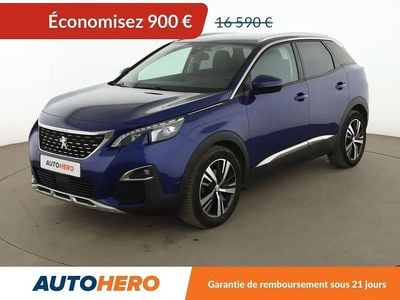 Bleu Occasion 2017 Peugeot 3008 Allure SUV | 15 690 € (Prix juste)