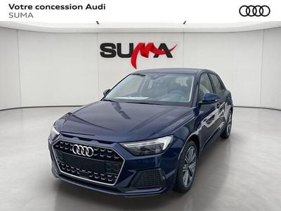 Nouvelle Audi A1 Sportback Design 116 ch (85 kW) 2026 Bleu navarre métallisé noir mythe métallisé Citadine