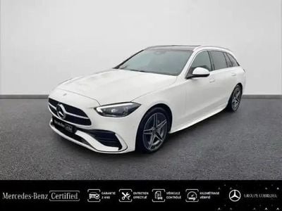 Blanc polaire Occasion 2025 Mercedes C220 AMG line Break | 54 890 € (Prix cher)