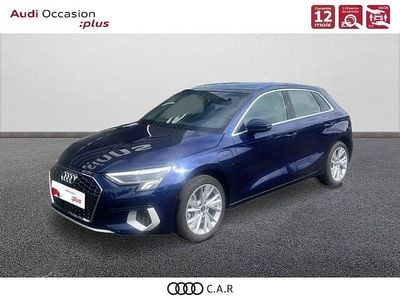 Occasion Audi A3 Sportback e-tron Design 150 ch (110 kW) 2021 Bleu navarre métallisé Citadine