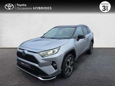 Occasion Toyota RAV4 Hybrid 306 ch (225 kW) 2021 Gris acier/toit noir attitude SUV