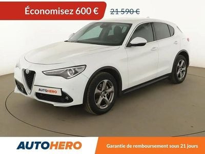Blanc Occasion 2018 Alfa Romeo Stelvio Super SUV | 20 990 € (Bon prix)